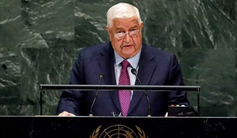 Suriye Dışişleri Bakanı Muallim Türkiye’yi “teröre sponsor” olmakla suçladı