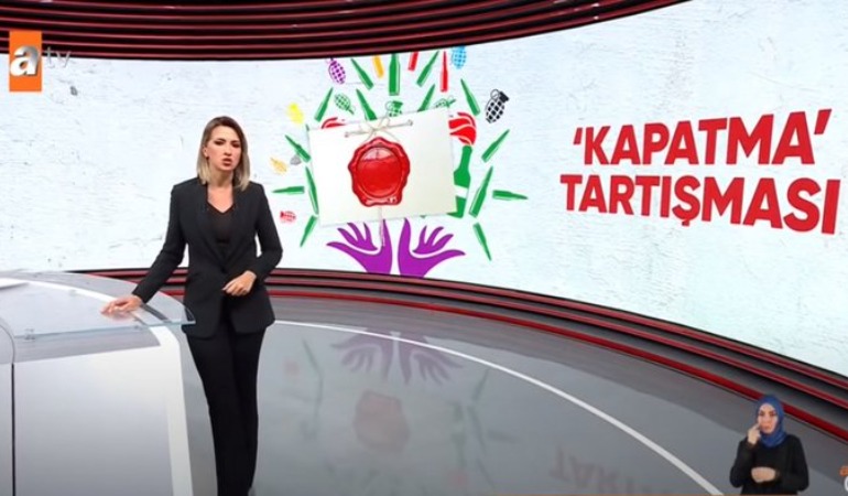 ATV, HDP logosuna mermi ve bomba yerleştirmeye devam ediyor!