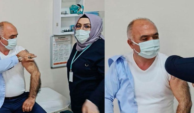 52 yaşındaki AKP’li belediye başkanı sıra beklemeden aşı oldu