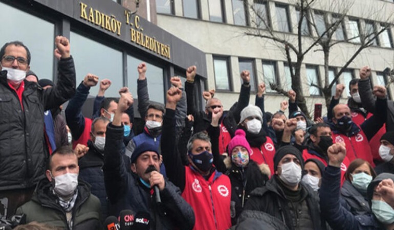 DİSK: Kadıköy Belediyesi’nde 2300 işçi greve başladı