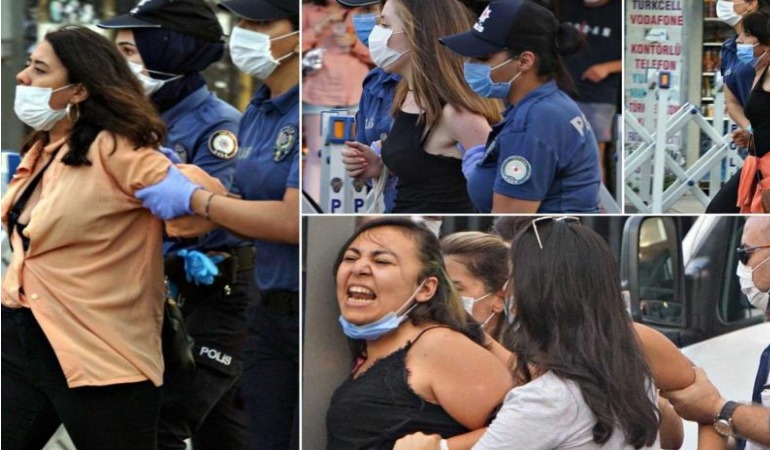 ‘Kadın katilleri değil İstanbul Sözleşmesi’ni savunanlar engelleniyor’