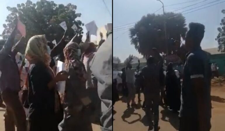 Sudan darbesi: Protestoculara müdahale