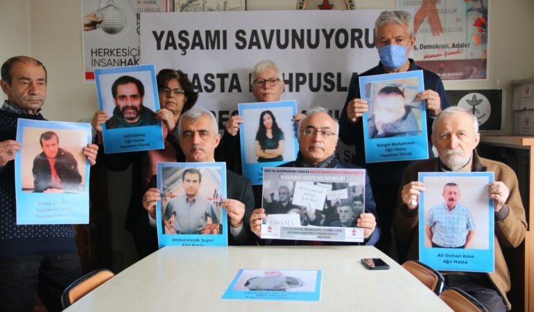 İHD’den ‘Yaşamı Savunuyoruz’ nöbeti: Hasta tutukluları serbest bırakın