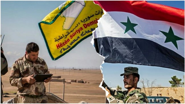 Rojava’da DSG ve Suriye`den Ortak Mevzi