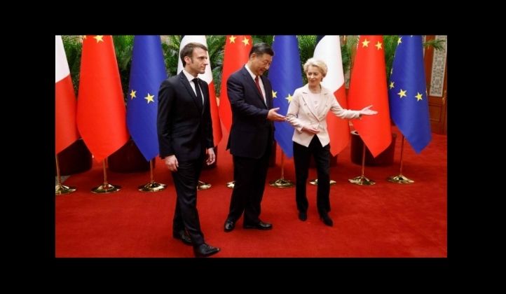 Macron ve Von der Leyen Çin’de; Global Medya
