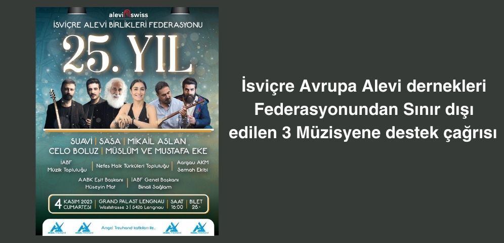 İsviçre 3 Müzisyeni Schengen Vizesine rağmen sınır dışı etti.