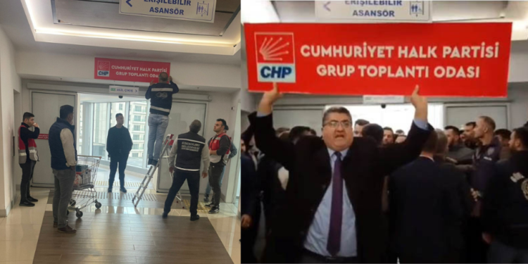 Esenyurt’ta CHP Grup Toplantısı odasına kilit