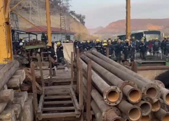 Çayırhan Termik Santrali özelleştirmesine karşı madenciler kendilerini madene kapatarak eylem başlattı