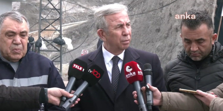 Mansur Yavaş Nallıhan’da madencilerin eylemine destek verdi