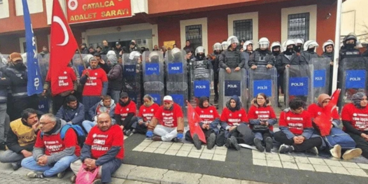 Polonez İşçileri, Çatalca Adliyesi önünde açlık grevini sürdürüyor