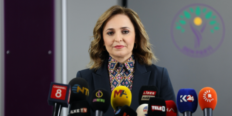 DEM Parti Sözcüsü Ayşegül Doğan: “Barış bir ihtimal değil, toplumsal ihtiyaçtır”