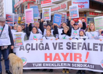 Eskişehir’de emeklilerden iktidarın ekonomi politikalarına tepki