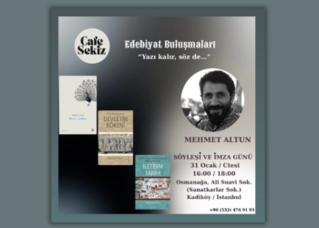“Yazı Kalır, Söz de…”: Mehmet Altun Cafe Sekiz’de okurlarıyla buluşuyor