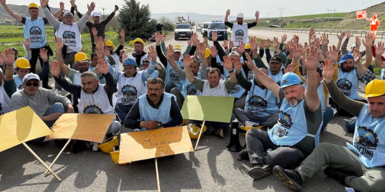 Madencilerin Ankara yürüyüşü bakanlık önünde: “Hakkımızı almadan gitmiyoruz”